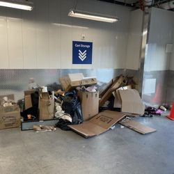 Self Storage Plus - Trash pile now (dated late October). Nobody has done anything about it in two months and it is growing.