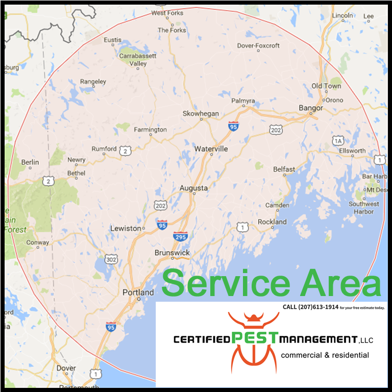 CERTIFIED PEST MANAGEMENT Updated July 2024 Augusta, Maine Pest