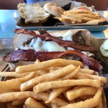 Hullabaloo Diner - Red neck philly cheese steak (crispy&meaty bacon) & chicken fried steak. Just ignore all those and look at those g l o r i o u s fries - Diners Near Me - College Station, Texas Hullabaloo Diner - Red neck philly cheese steak (crispy&meaty bacon) & chicken fried steak. Just ignore all those and look at those g l o r i o u s fries - Diners Near Me - College Station, Texas