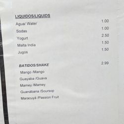 Drinks and Fruit shakes
