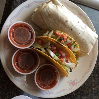 Suplex Tacos - Burrito 619 and two crunchy beef tacos. - Mexican Near Me - Ashland, Kentucky