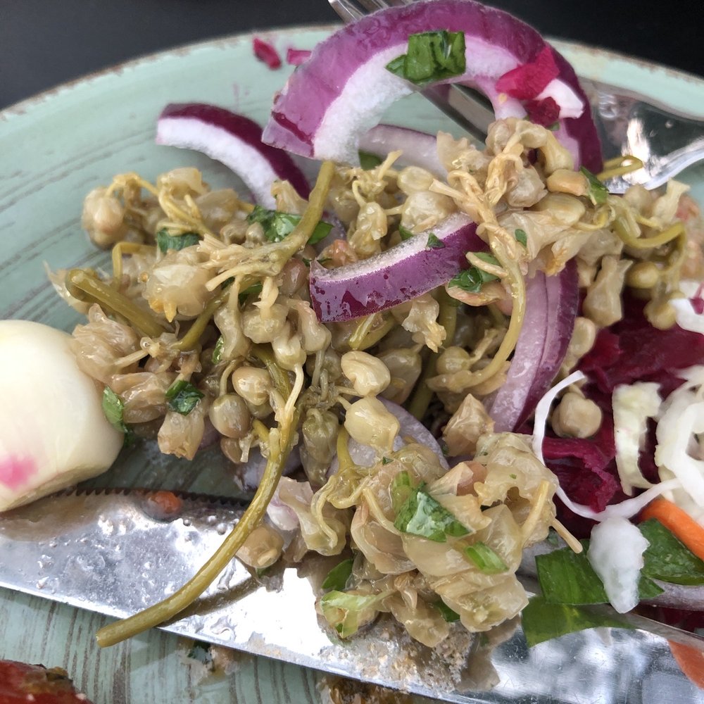 Tiflisi - Close up of the marinated flowers on the pickle platter - no idea what it was but it was yummy - Modern European Near Me - Toronto, Ontario