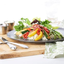 Taziki's Mediterranean Cafe - McCain Mall - Grilled Veggie Plate