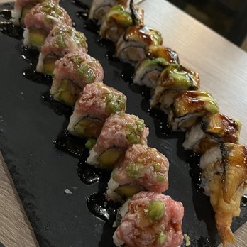 Kiroro Sushi - Double Toro Roll and Dragon Roll - Japanese Near Me - Belmont, California Kiroro Sushi - Double Toro Roll and Dragon Roll - Japanese Near Me - Belmont, California