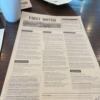 First Watch - Menu - American Near Me - Laurel, Maryland