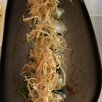 Masraff's - P.E.I. Mussels... don't you luv that the plate looks like a mussel shell - New American Near Me - Houston, Texas