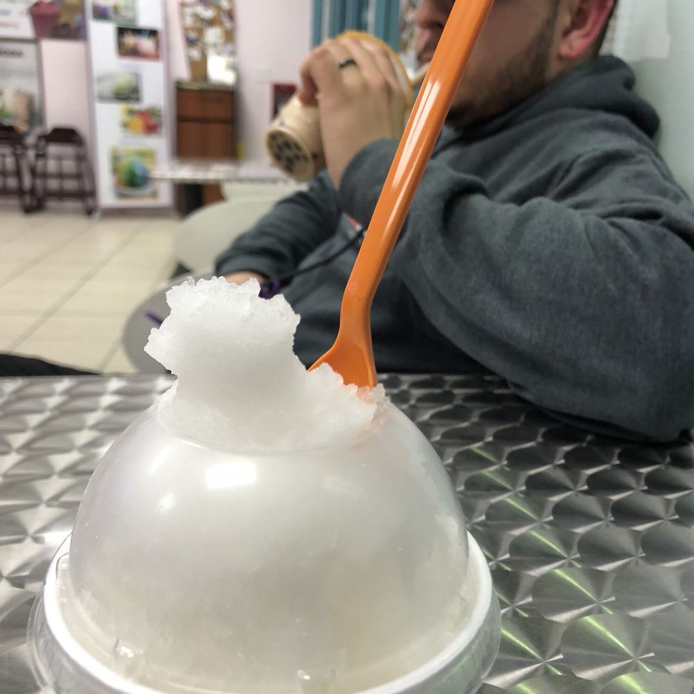 Aloha Shaved Ice & Boba - Pina colada shaved ice with vanilla ice cream at the bottom. AMAZING!! - Shaved Ice Near Me - Palmdale, California Aloha Shaved Ice & Boba - Pina colada shaved ice with vanilla ice cream at the bottom. AMAZING!! - Shaved Ice Near Me - Palmdale, California
