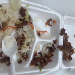 Chicken rice and veggie