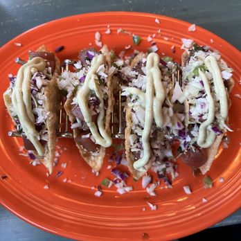 Papagayos - Ahi tuna tacos - Mexican Near Me - Lake Arrowhead, California Papagayos - Ahi tuna tacos - Mexican Near Me - Lake Arrowhead, California