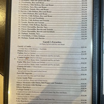 Garelys Mexican Restaurant - Page 5 9/8/21 - Mexican Near Me - Midland, Texas
