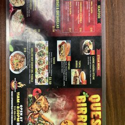 Restaurante El Sabor Del Pueblo - Current Menu 10/24