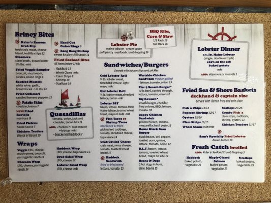Menu photo 2 Kaler's Restaurant Boothbay Harbor, ME Menu photo 2 Kaler's Restaurant Boothbay Harbor, ME