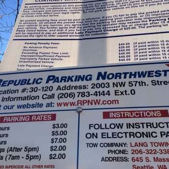 Republic Parking - I paid $2 to park on Saturday from 12:00 pm to 4:00 pm at this location and still got a ticket???? WTF? - Parking Near Me - Seattle, Washington Republic Parking - I paid $2 to park on Saturday from 12:00 pm to 4:00 pm at this location and still got a ticket???? WTF? - Parking Near Me - Seattle, Washington