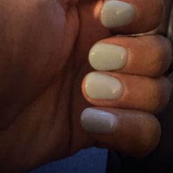 Recent visit- usual is cut low nail dip polish service Can last about 3weeks