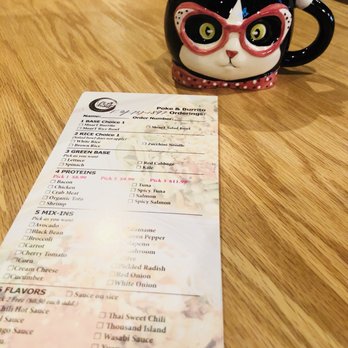 Moar Tea & Poke - Fill out the card. - Poke Near Me - Indianapolis, Indiana Moar Tea & Poke - Fill out the card. - Poke Near Me - Indianapolis, Indiana