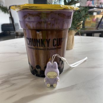 Chunky Cup - Ube Brown Sugar Milk Tea - Bubble Tea Near Me - Woodbridge, Virginia
