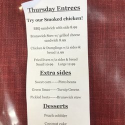 Tommy's Barbecue And Catering - Menu