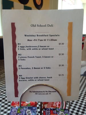 Menu photo 6 Old School Deli Roseville, MI