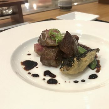 Tojo's - A5 Wagyu beef. Morel mushroom. Green onion. Ardent love. - Japanese Near Me - Vancouver, British Columbia Tojo's - A5 Wagyu beef. Morel mushroom. Green onion. Ardent love. - Japanese Near Me - Vancouver, British Columbia