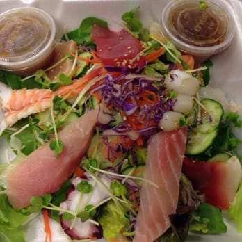 Ninja Sushi - Chef's choice sashimi salad - Sushi Bars Near Me - Walnut, California Ninja Sushi - Chef's choice sashimi salad - Sushi Bars Near Me - Walnut, California