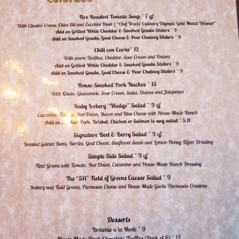 511 Rose - Menu - Cocktail Bars Near Me - Georgetown, Colorado