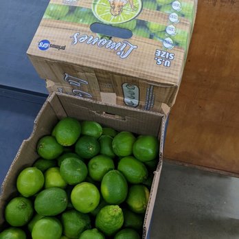 E & J Produce - a box of limes - Farmers Market Near Me - Santa Monica, California