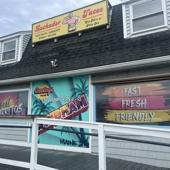 Luchador Tacos - Outside Signage - Tacos Near Me - Windham, Maine