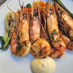 St. Regis Brasserie - Grilled jumbo prawns. 7/10. Good but based on portion and price I could have had a larger portion or a lower price elsewhere.