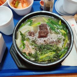 Blood sausage soup