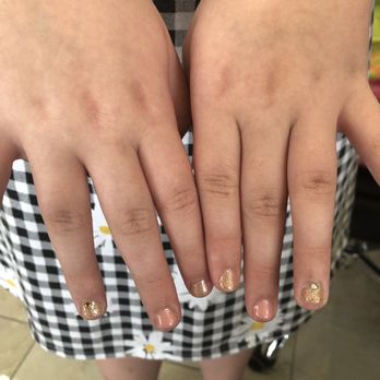 Crystal Nail Bar - Kid manicure with gel and rhinestones. - Waxing Near Me - Fort Worth, Texas Crystal Nail Bar - Kid manicure with gel and rhinestones. - Waxing Near Me - Fort Worth, Texas