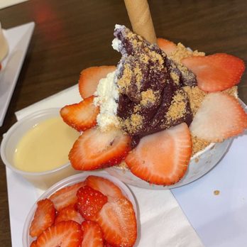 Acai Dot Com - a bowl of strawberries and ice cream - Acai Bowls Near Me - Framingham, Massachusetts