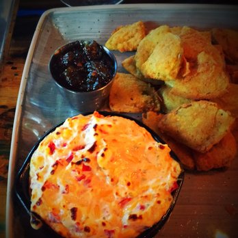 Grace & Grit - Fried green tomatoes and pimento cheese and green tomato bacon jam. - Southern Near Me - Mount Pleasant, South Carolina Grace & Grit - Fried green tomatoes and pimento cheese and green tomato bacon jam. - Southern Near Me - Mount Pleasant, South Carolina
