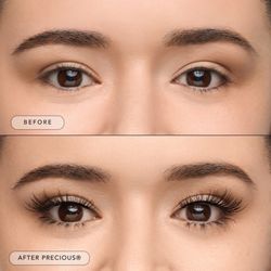 Glam Lash Studio - Before and after hybrid lashes