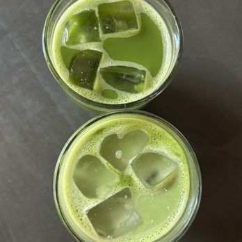 Cafe 2001 - matcha americano and matcha latte - Cafes Near Me - Los Angeles, California