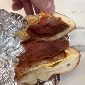 JP's Bagel Express - Taylor ham egg and cheese - Bagels Near Me - Hoboken, New Jersey