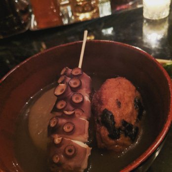 Hall - Soba night Oden set A: Octopus, daikon radish, satauma-age. Fantastic at 10$ - Japanese Near Me - New York, New York