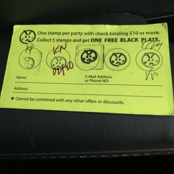 Genki Sushi - Rewards card - Sushi Bars Near Me - Kaneohe, Hawaii