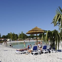 Camping l'Evasion - Le lagon avant l'installation des lodges