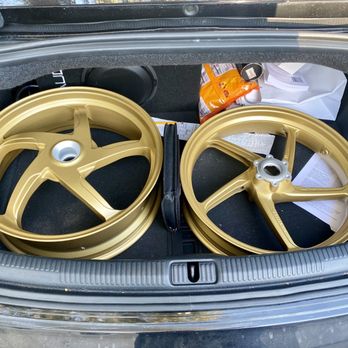 Wheel Techniques - Ducati Marchesini 996 Superbike wheels powder coated by Wheel Techniques - Wheel & Rim Repair Near Me - Santa Clara, California