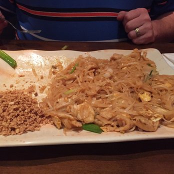 Asian Express - a plate of noodles and meat - Thai Near Me - Pottsville, Pennsylvania