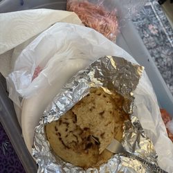 Ricas Pupusas - Pork, bean and cheese