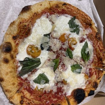 Massilia - Burrata Margherita Pizza (V) - French Near Me - Los Angeles, California