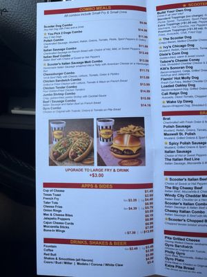 Menu photo 4 Scooters Lake Bluff, IL