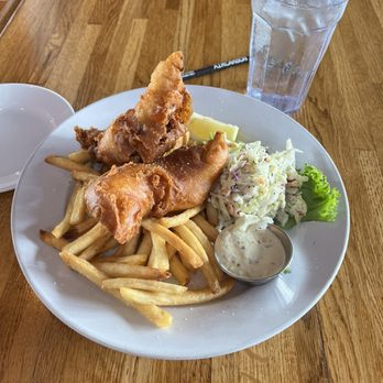 Pier Market Stand - Fish and chips- 21.95$, emp mandates- 1.10$, tax- 1.99$, - Seafood Near Me - San Francisco, California