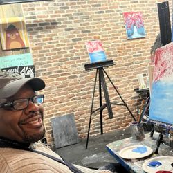 Eat Paint Love Studio - During painting