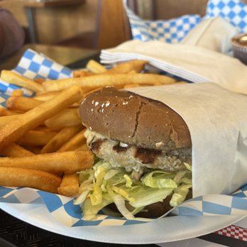 Paul's Place - Turkey Burger with fries. So good!! it's my favorite thing to order. - Breakfast & Brunch Near Me - Cypress, California Paul's Place - Turkey Burger with fries. So good!! it's my favorite thing to order. - Breakfast & Brunch Near Me - Cypress, California