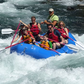 Blue Sky Whitewater Rafting - Calm and cool Chris at the back, our fearless guide. - Rafting/Kayaking Near Me