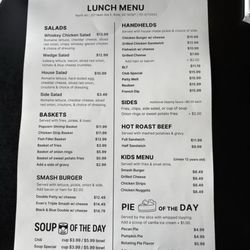 North 40 - Lunch menu