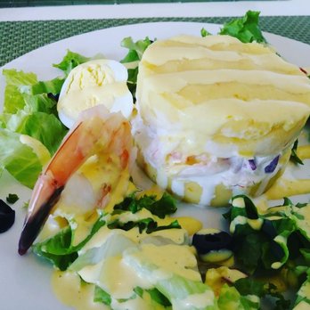 Costa Verde - Causa de camarones - Peruvian Near Me - Naples, Florida