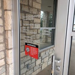 Denver City Post Office - Hours as of 7.1.2025
